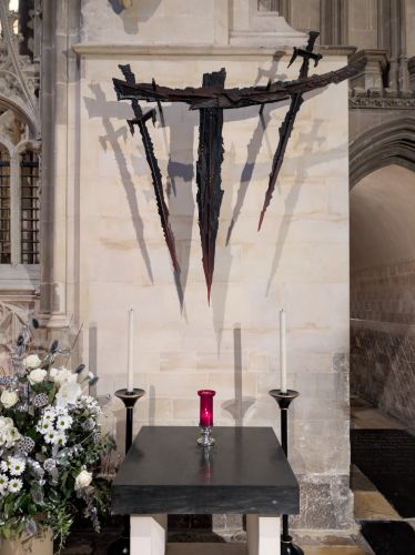 Holy Roads and Hard Travel: The Medieval Pilgrim’s Dangerous Devotional Journey 5 Sculpture and altar marking the spot of Thomas Becket's martyrdom in Canterbury Cathedral