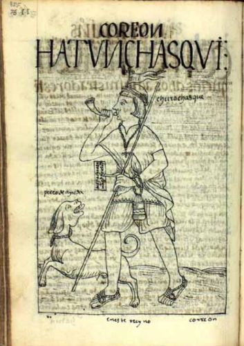 Qhapaq Ñan: The Inka Road Network That Made an Empire 10 The second image of a chasqui in the First New Chronicle and Good Government by Guamán Poma de Ayala