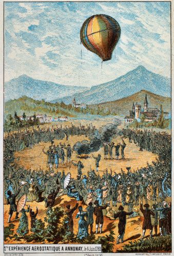 Flying High: How Hot Air Balloons Made the Sky Human 5 First public demonstration in Annonay, 4 June 1783