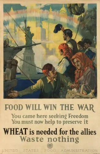 The Dust Bowl: How Human Choices Turned Drought into Disaster in the 1930s 6 This colorful poster by artist Charles E. Chambers was issued by the United States Food Administration to encourage voluntary food conservation.