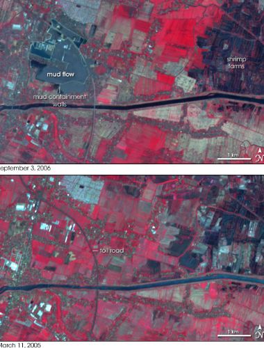 Citra satelit Porong, Sidoarjo