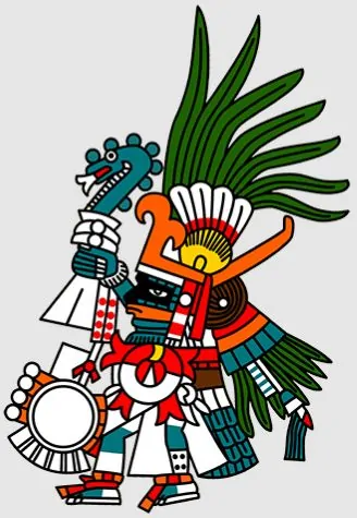 Under the Sign of Huitzilopochtli: Mythology and the Sacred Logic of Aztec Warfare 7 Huitzilopochtli as depicted in the Codex Borbonicus
