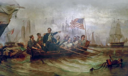 Oliver Hazard Perry's message to William Henry Harrison after the Battle of Lake Erie began thus: "We have met the enemy and they are ours"