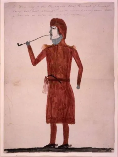 Self-portrait of Josiah Francis (Hillis Hadjo)