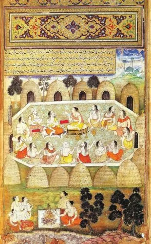 Sauti recites the slokas of the Mahabharata