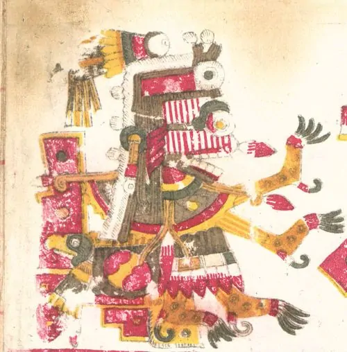 Depiction of Itzpapalotl from the Codex Borgia