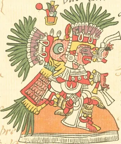 Depiction of Tlahuizcalpantecuhtli in the Codex Telleriano-Remensis