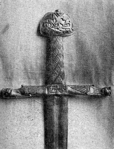 Detail of hilt of Joyeuse
