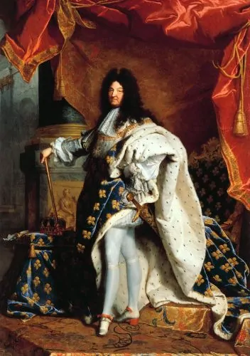 Louis XIV with Joyeuse (Hyacinthe Rigaud, 1701)