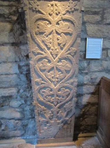 11th century tree of life sculpture at an ancient Swedish church
