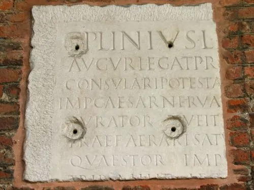 Silence and Compulsion: Trials and Self-Incrimination in Classical Athens and Rome 13 Fragment of an inscription bearing the name Pliny, Basilica of Sant'Ambrogio, Milan
