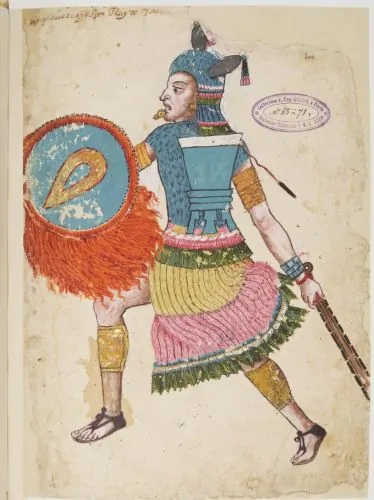 Mapa Quinatzin: Law and Justice in Ancient Mesoamerica 20 Posthumous portrait of Nezahualcoyotl in battle regalia, in the 16th-century Codex Ixtlilxochitl