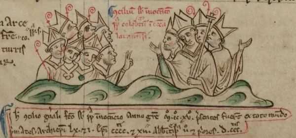 Matthew Paris' illustration in the Chronica Maiora of the Fourth Lateran Council