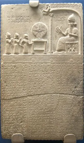 The Tablet of Shamash, otherwise known as the Sun God Tablet