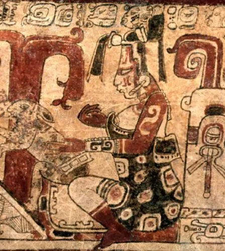Maya goddess of the moon and weaving