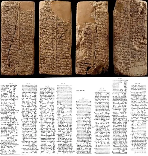 The Sumerian King List inscribed onto the Weld-Blundell Prism, with transcription
