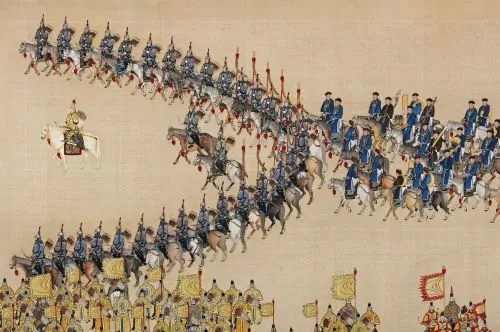Qianlong Emperor inspecting Eight Banners