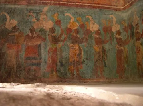 Protecting the Sacred Center: Rulers and Political Security in Ancient Mesoamerica 6 Musicians on lower register of the east wall of Room 1 at Bonampak