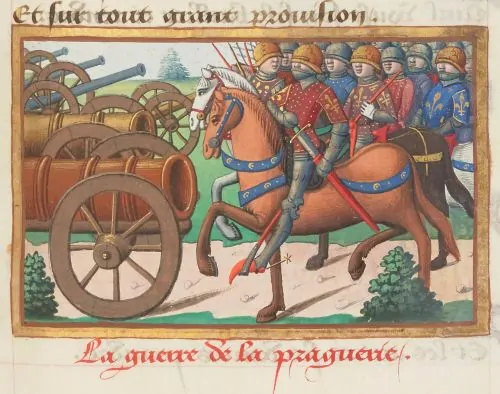The King Who Needed to Know: Louis XI and the Making of a Medieval Information State 4 Illustration of the Praguerie of 1440 in Les Vigiles de Charles VII, manuscript by Martial d'Auvergne, circa 1484