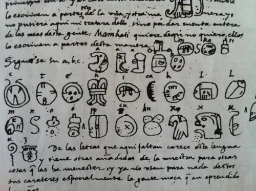 Original manuscript fragment from Brevísima relación de las cosas de Yucatán