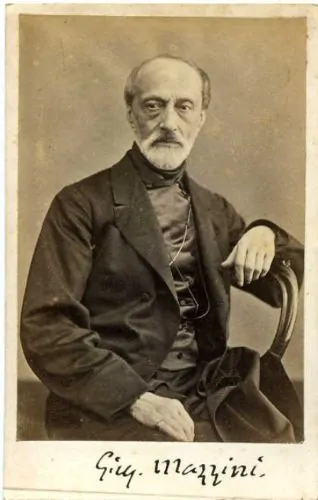 Photograph of Giuseppe Mazzini by Domenico Lama