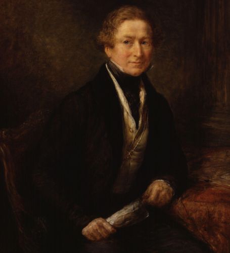 Portrait of Sir Robert Peel by John Linnell, 1838