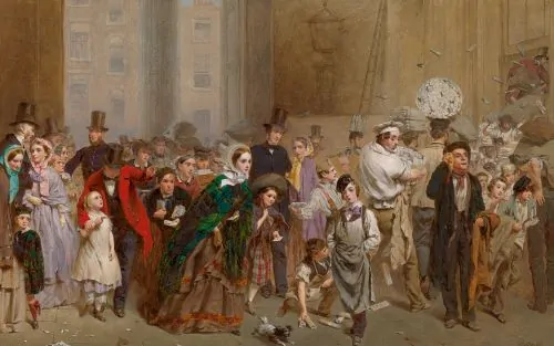 The General Post Office, One Minute to Six: George Hicks's 1860 painting