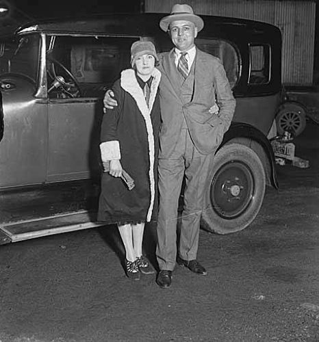 Roy Olmstead with wife Elise, 1925