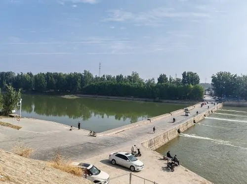 Jinkou Dam on Si River in Yanzhou, Jining