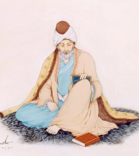 Rumi, by Iranian artist Hossein Behzad (1957)