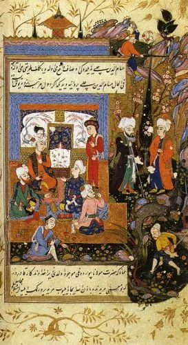 Jalal ad-Din Rumi gathers Sufi mystics