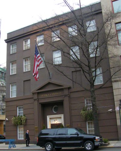 Frank E. Campbell Funeral Chapel on Madison Avenue at 81st Street in Manhattan