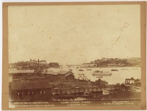 Rio de Janeiro's docks and port, c. 1865 to 1897, photograph by Juan Gutierrez de Padilla