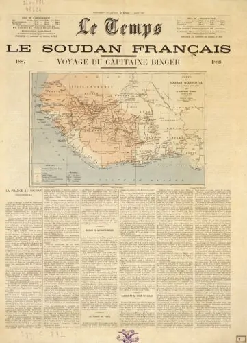 Front page of Le Temps
