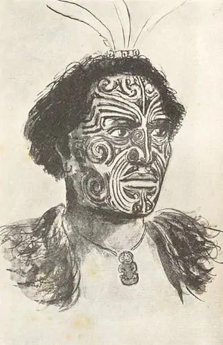 Hongi Hika, a sketch of an 1820 painting