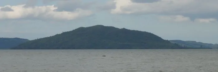 Mokoia Island as seen from Rotorua