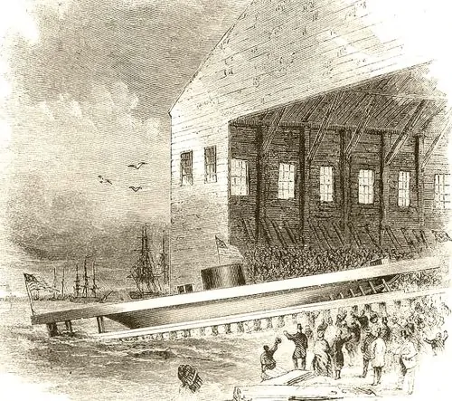 The launch of Monitor, 1862
