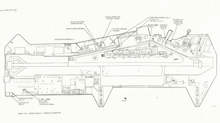 Program 437 layout on Johnston Island