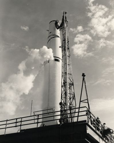 A Thor intermediate range ballistic missile