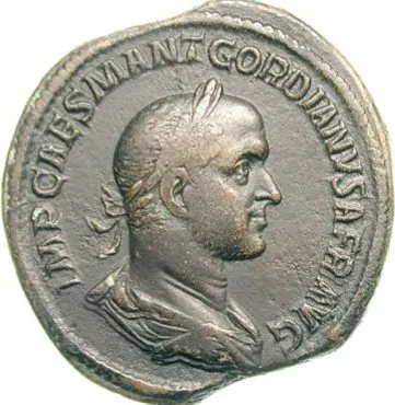 Sestertius featuring Gordian II