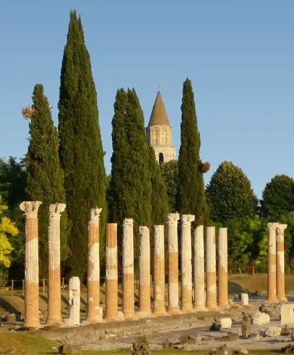 A view of the archaeological area of Aquileia