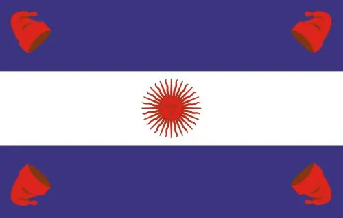 Flag of Argentina used in the provinces of the Pacto Federal (1850-1861)