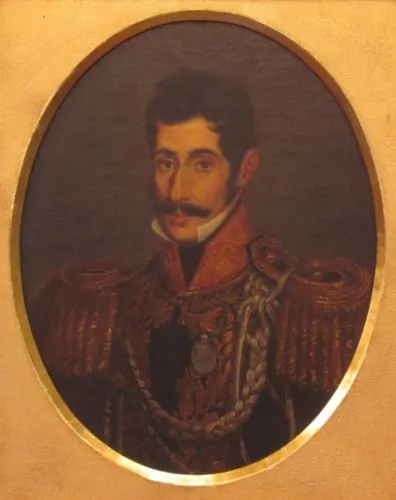 Posthumous portrait of Manuel Oribe by Eduardo Carbajal, 1882