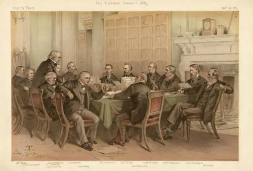 When Gladstone’s Liberals Ran against Gladstone: The Irish Home Rule Split of 1886 5 The Gladstone cabinet as depicted in Vanity Fair, 27 November 1883