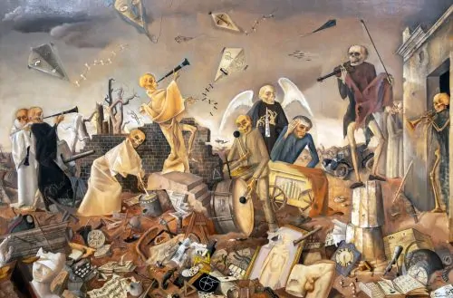 Felix Nussbaum, Triumph of Death (The Skeletons Play for the Dance), 1944