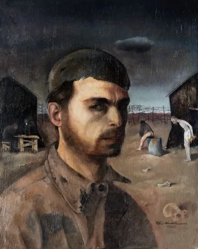 Felix Nussbaum, Self-Portrait in the Camp, 1940