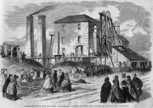 Hartley Colliery disaster: the dead are brought up to their families