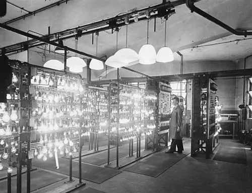 An early light-bulb testing laboratory