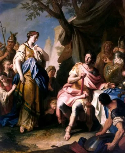 Alexander the Great and Roxana, 1756 painting by Pietro Rotari