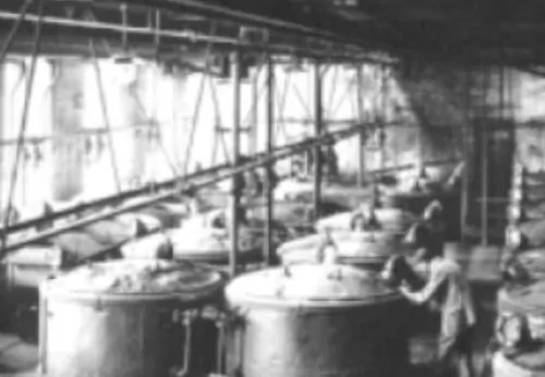 Indigo production at BASF in 1890